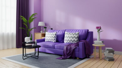 Purple Sofa